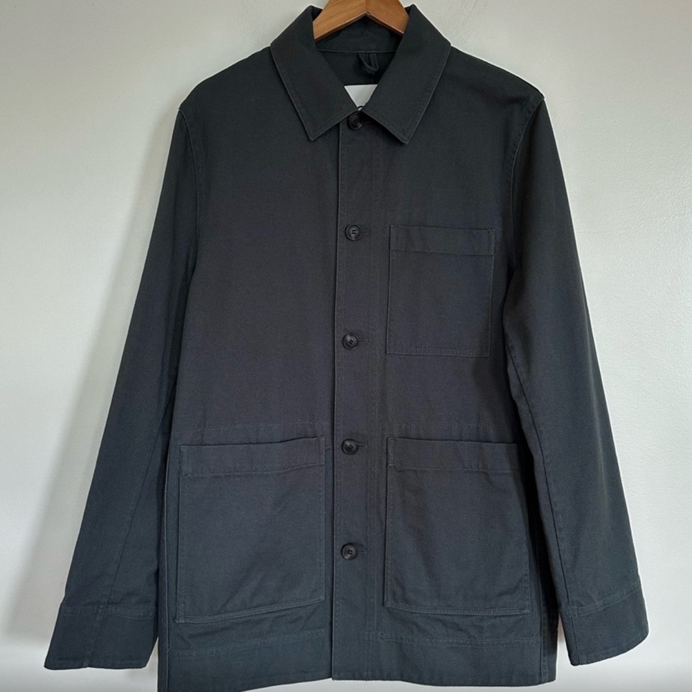 COS Chore Coat Cotton Patch-Pocket Jacket Size Small